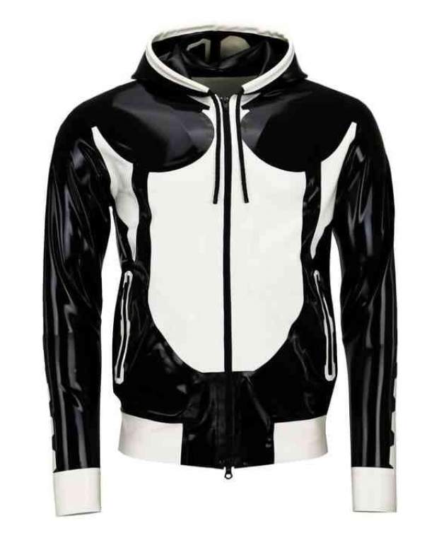 Latex Jacket GAMER Laser Edition black & white